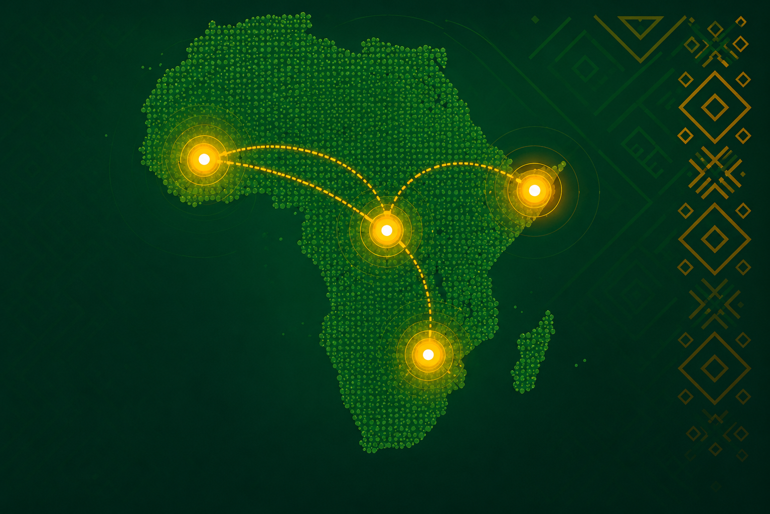 Carte Afrique connectée